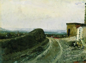 イリヤ・レーピン Painting - パリのモンマルトルからの道 1876年 イリヤ・レーピン